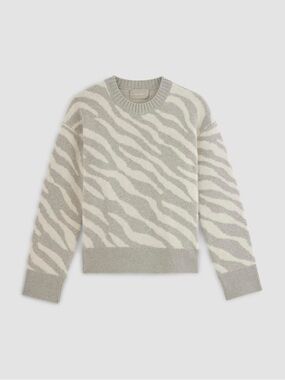 Everlane THE ALPACA TIGER JACQUARD CREWNECK